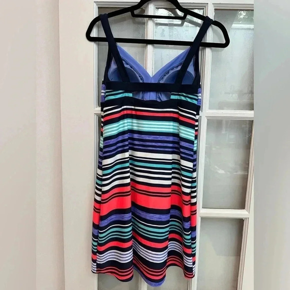 ZeroXposur Swimwear Tankini Swim Top Dress Padded Cups Stripes Size Small S - Picture 2 of 7